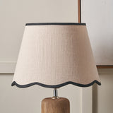 Camilla Cream Jute Scalloped Lamp Shade