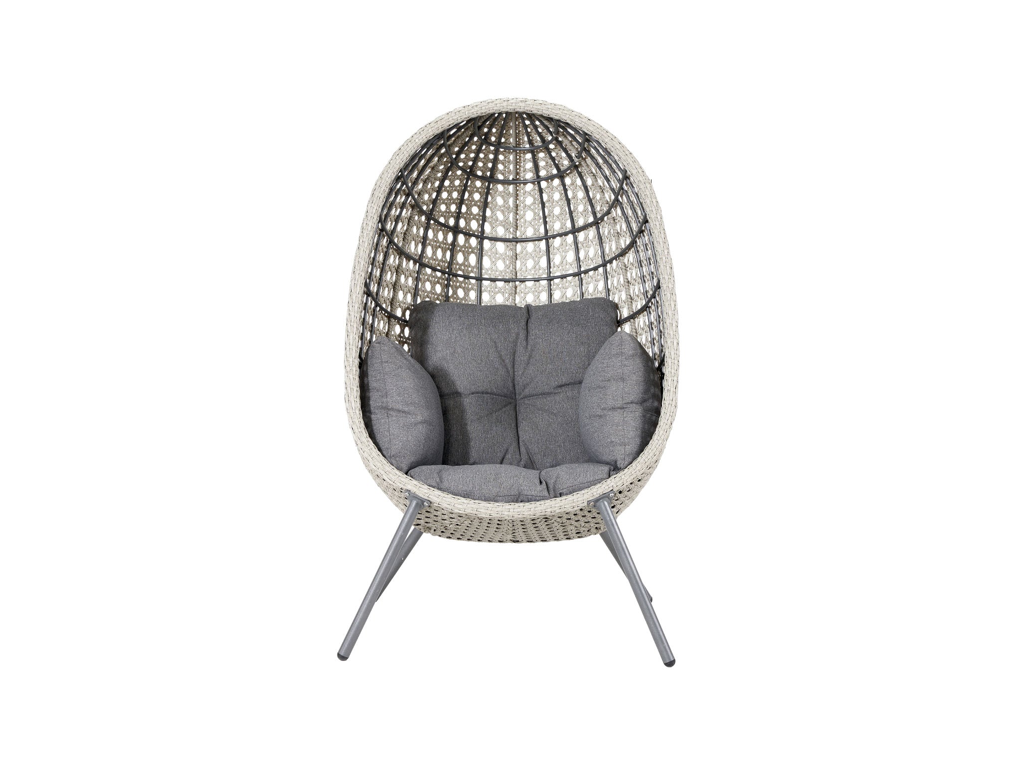 garden egg chair in grey