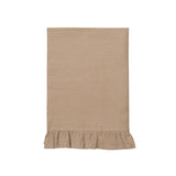 Ruffle Linen Tea Towel Ecru
