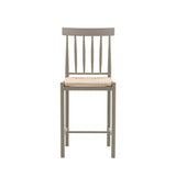 Farmhouse wooden bar stools with woven rope seat