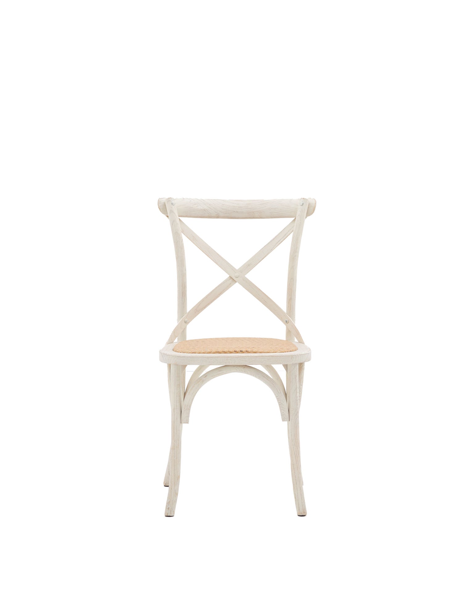 white rattan chair