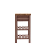 Farmhouse oak top butchers block painted in clay