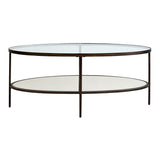 aged bronze glass top table
