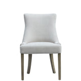 Oreilla Chenille Dining Chair with Aged Oak Legs