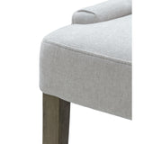 Oreilla Chenille Dining Chair with Aged Oak Legs