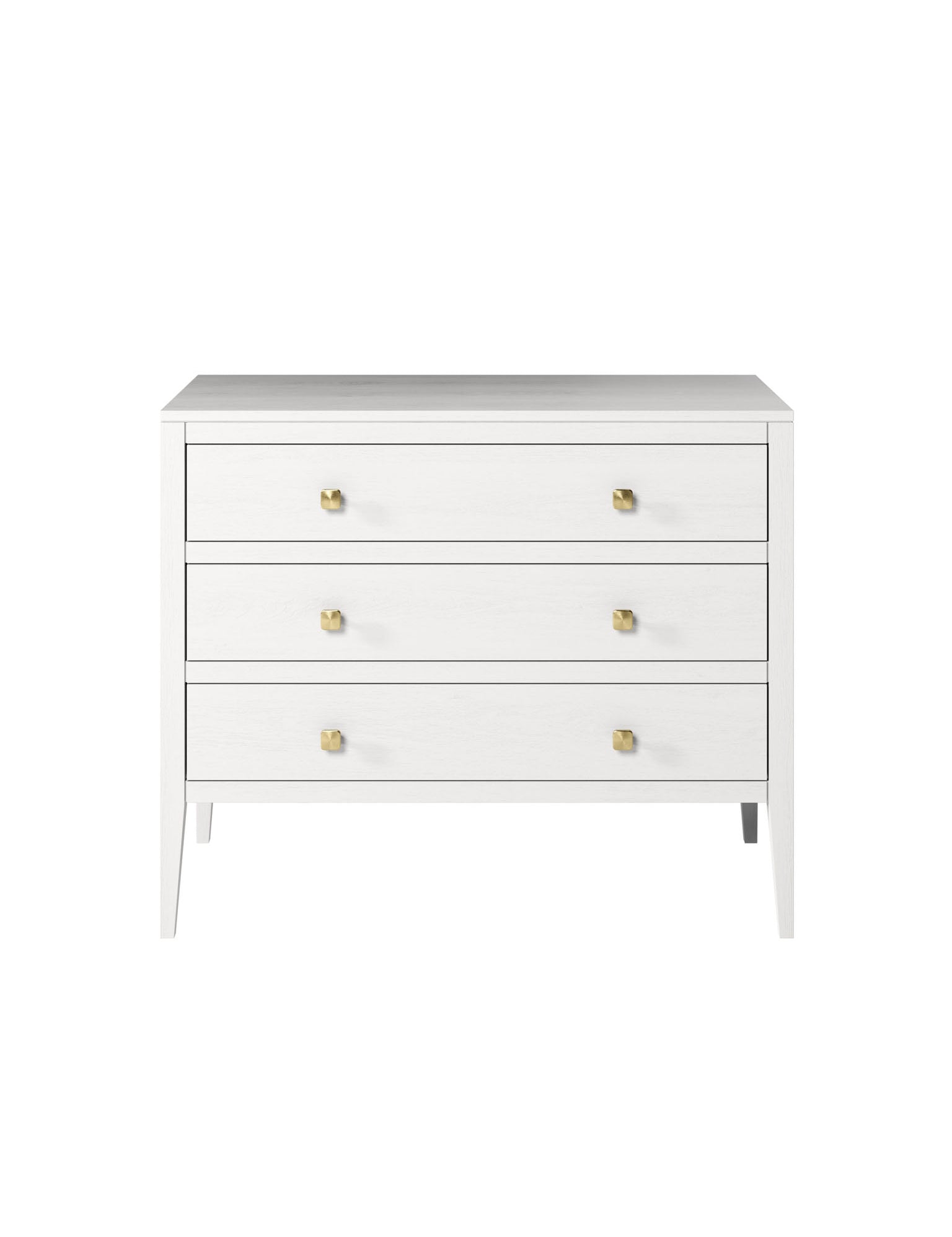 White 3 Drawer Chest of Drawers