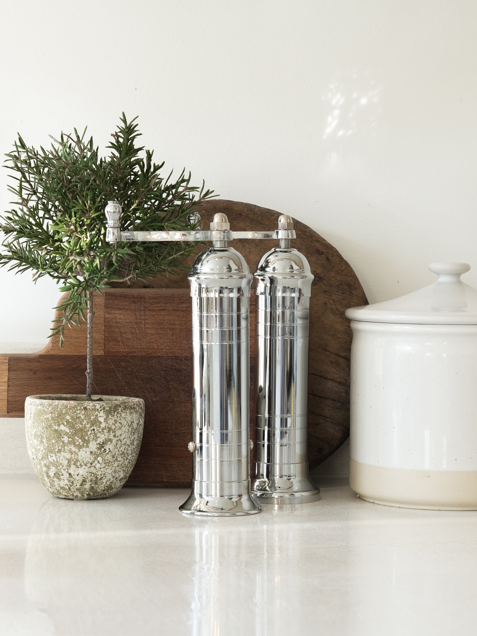 chrome plated pepper mill