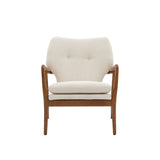 cream mid century chair