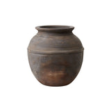 brown rustic vase