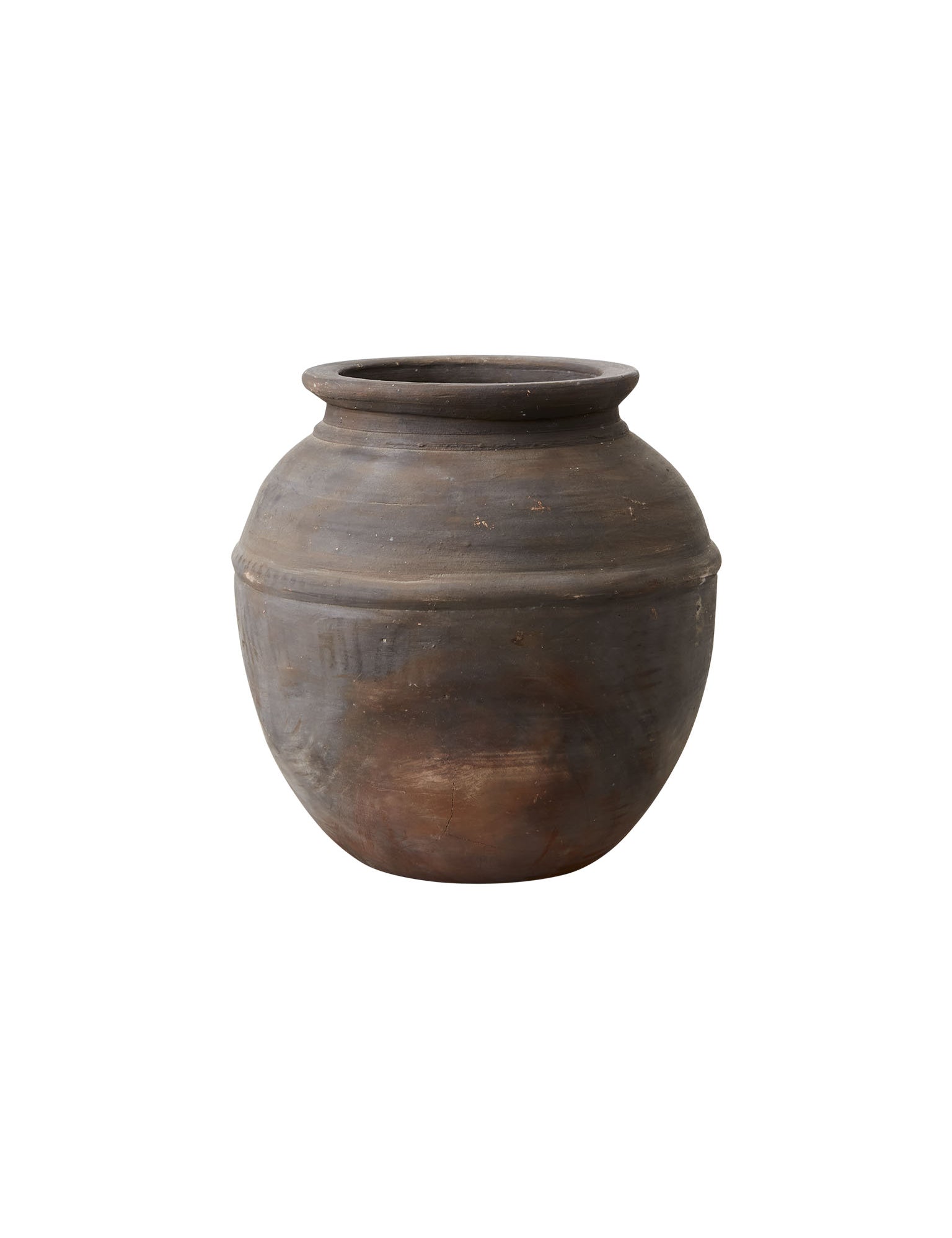 brown rustic vase