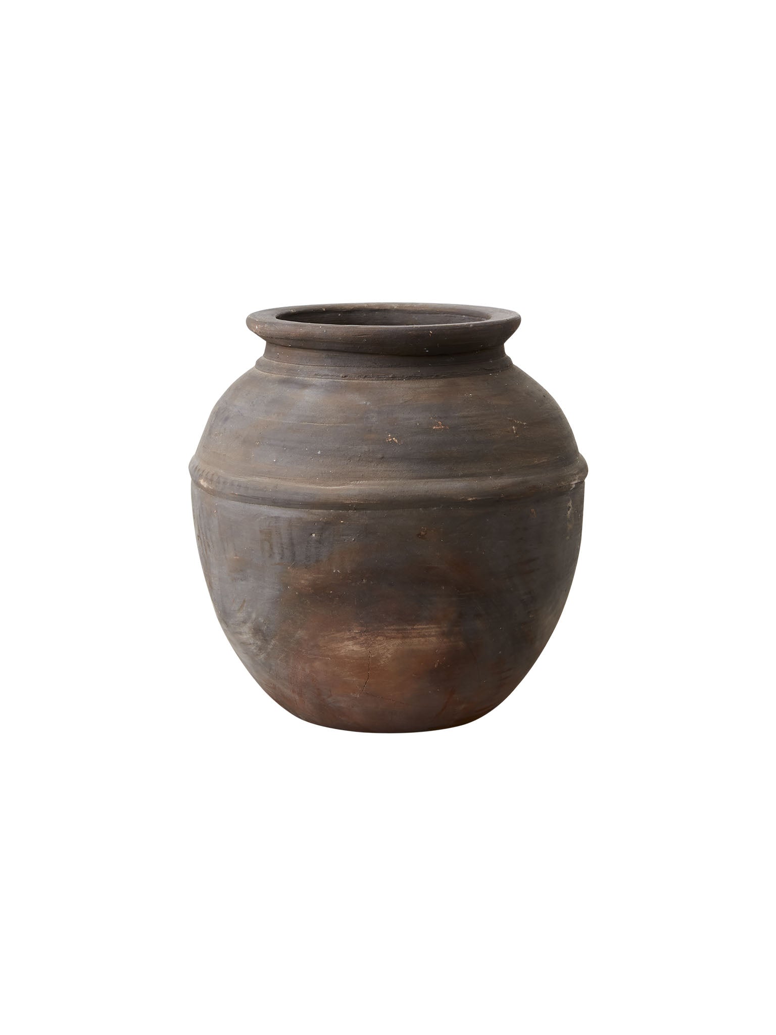 brown rustic vase