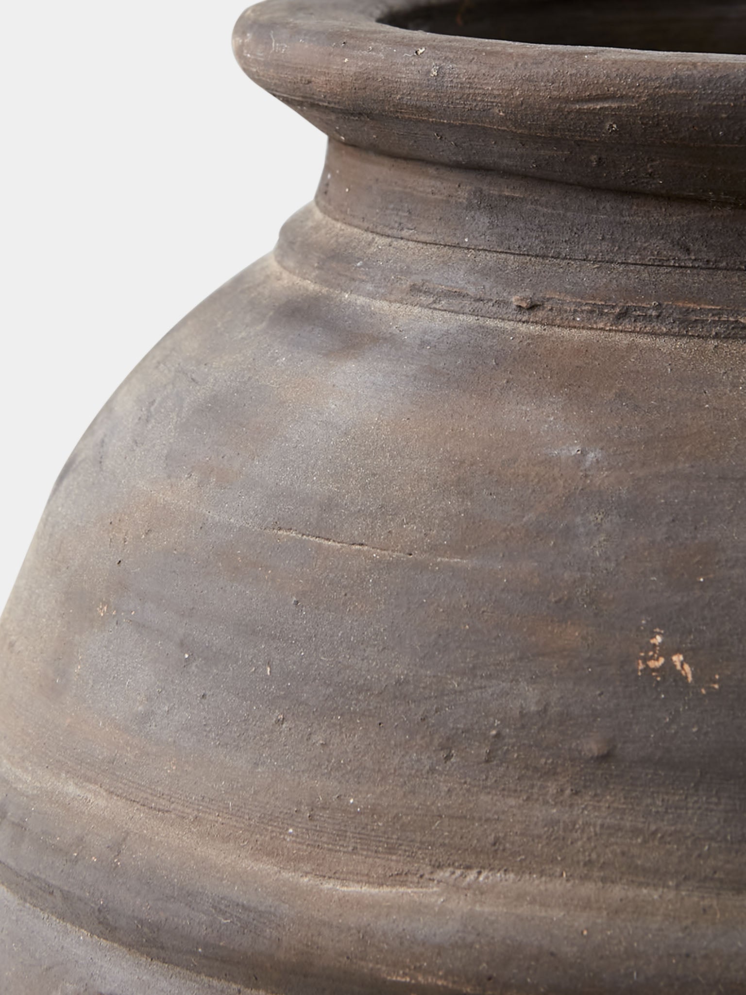 brown rustic vase