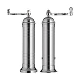 chrome plated brass salt and pepper mills