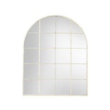white arch window mirror