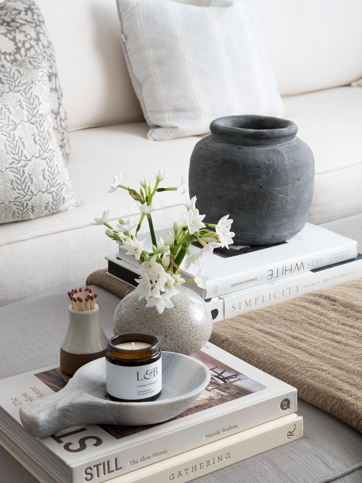 grey rustic vase