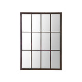 Zen Black Outdoor Window Pane Mirror