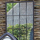 Zen Black Outdoor Window Pane Mirror