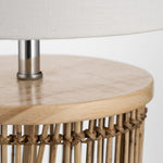 Bayu Natural Ribbed Small Table Lamp