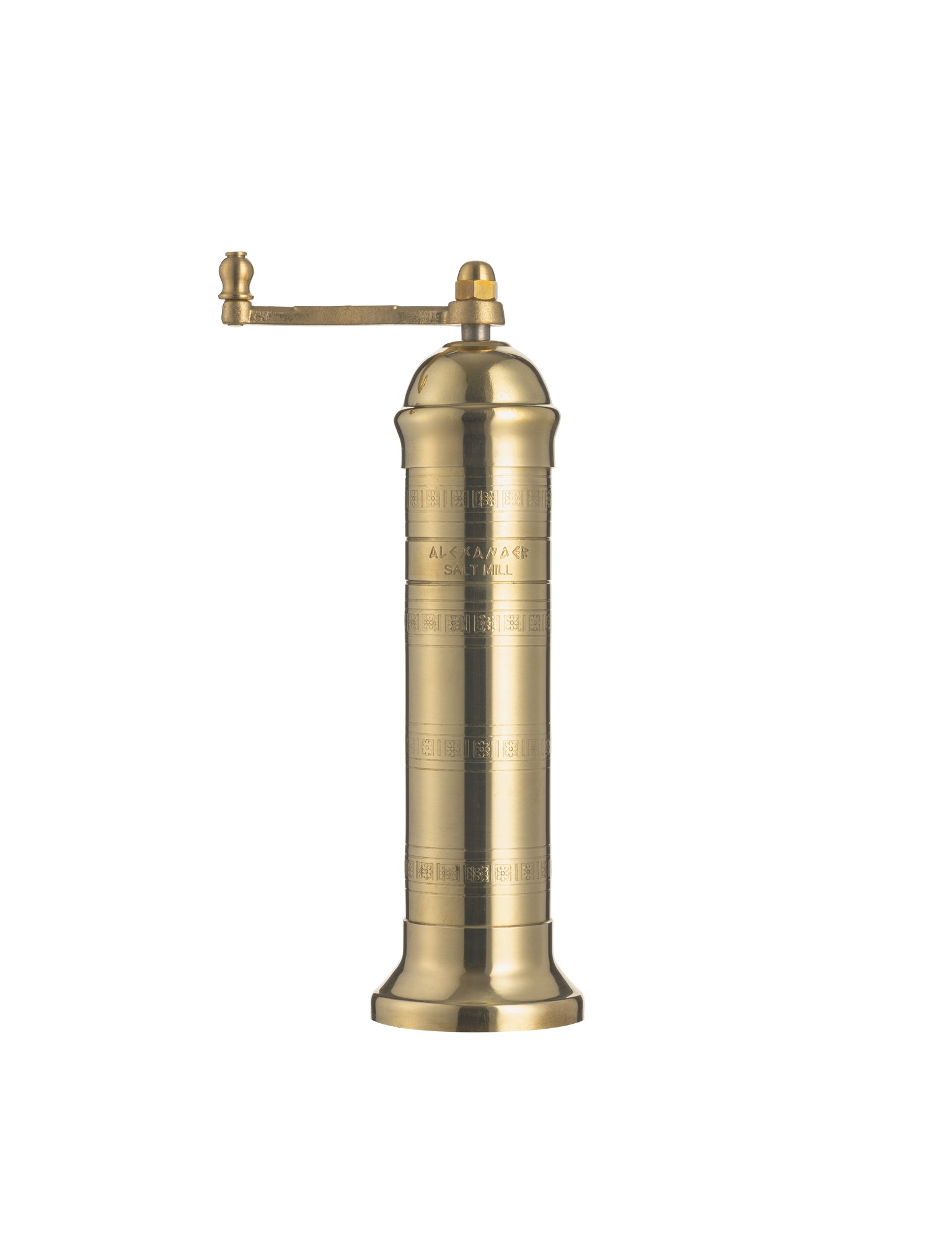 brass salt mill kitchen decor item