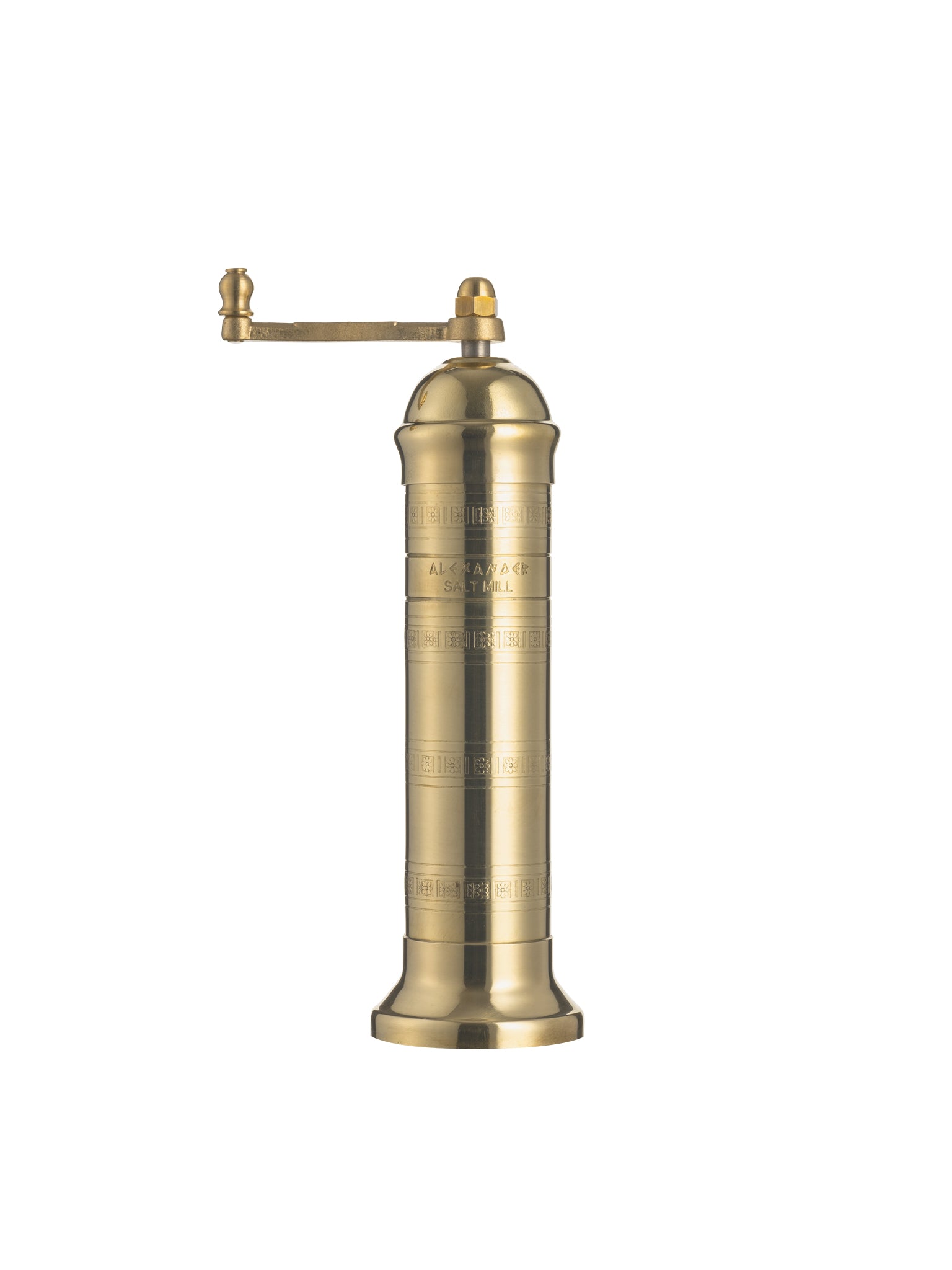 brass salt mill kitchen decor item