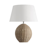 rattan table lamps with white shade