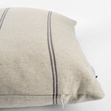 Galway Stripe Charcoal Lumbar Cushion
