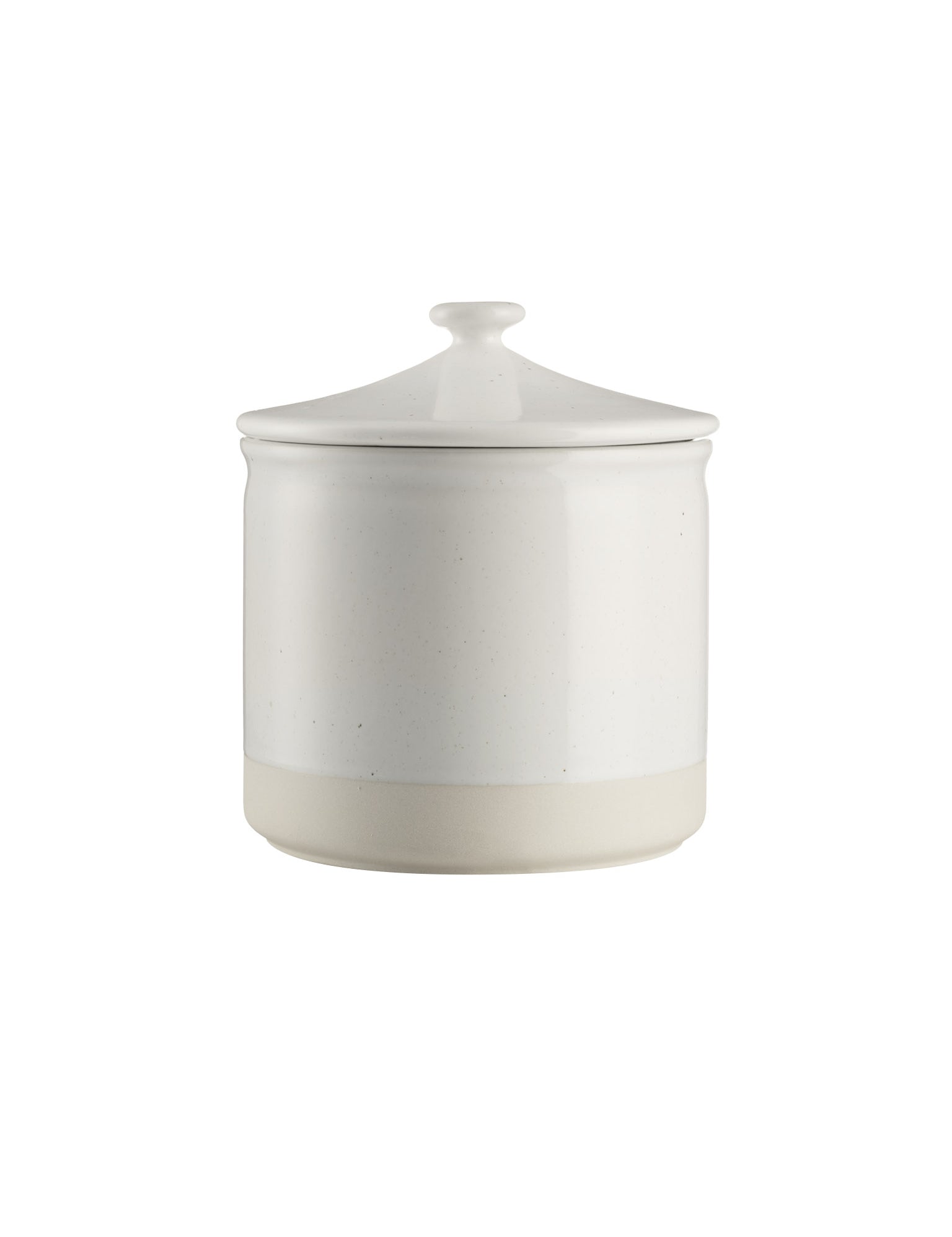 Off white container with lid