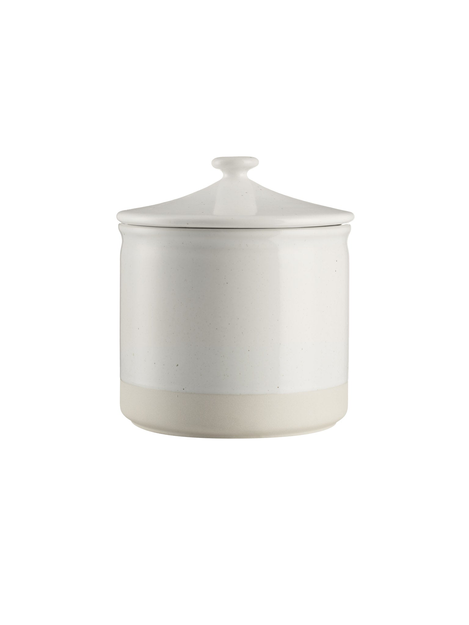 Off white container with lid