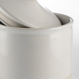 Off white container with lid