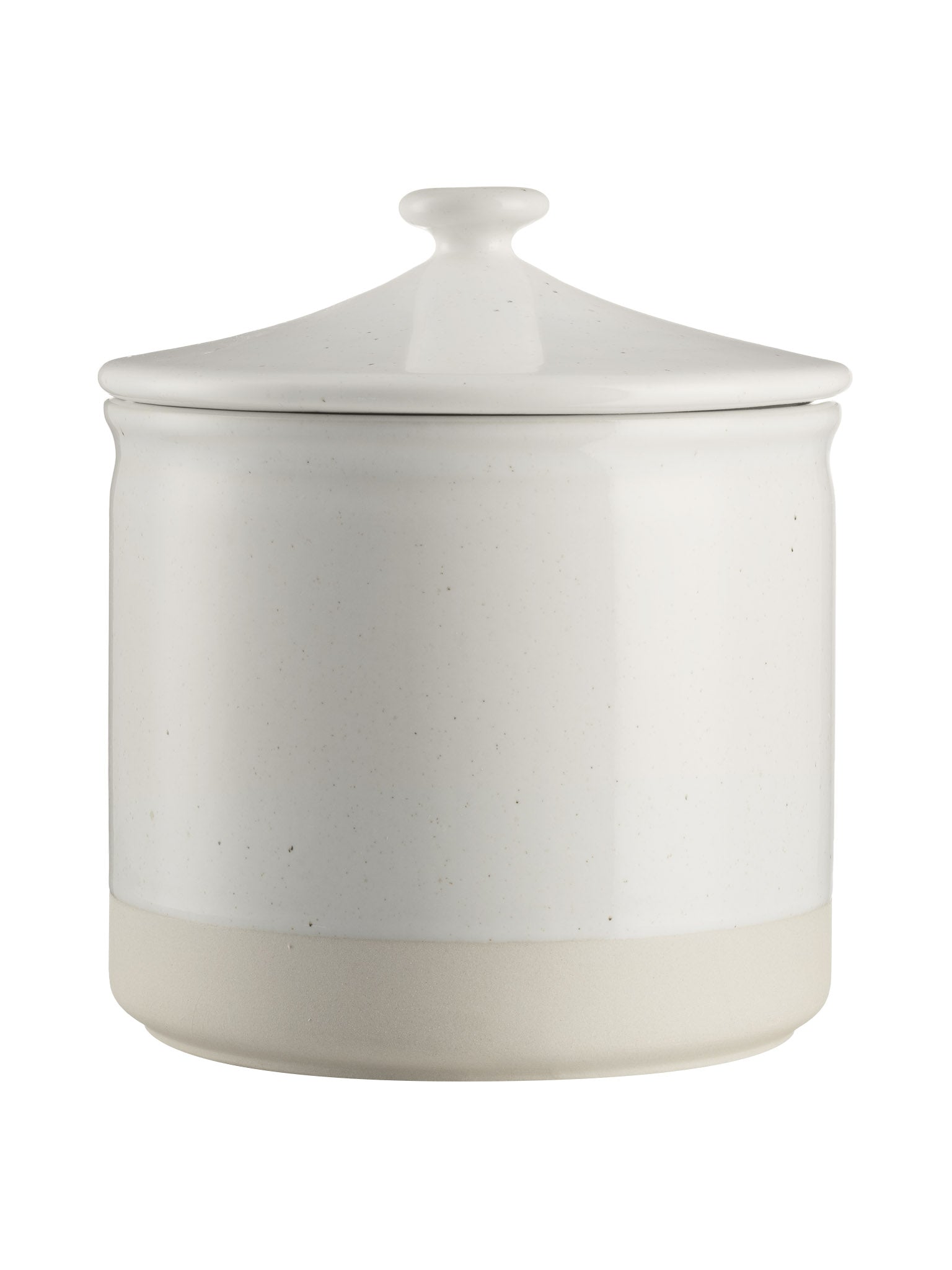 Off white container with lid