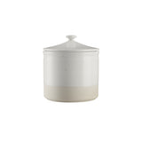 Off white container with lid