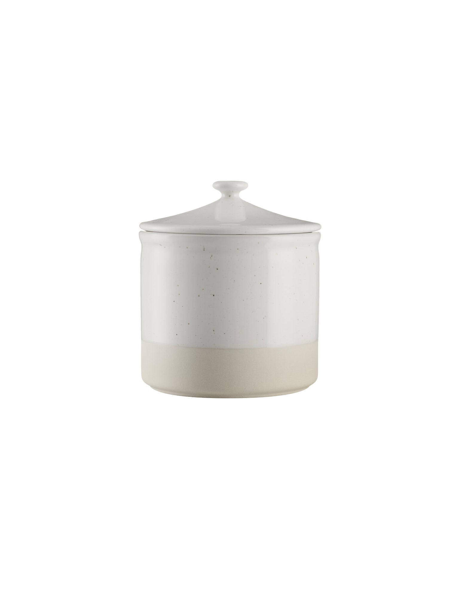 Off white container with lid
