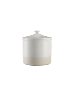 Off white container with lid