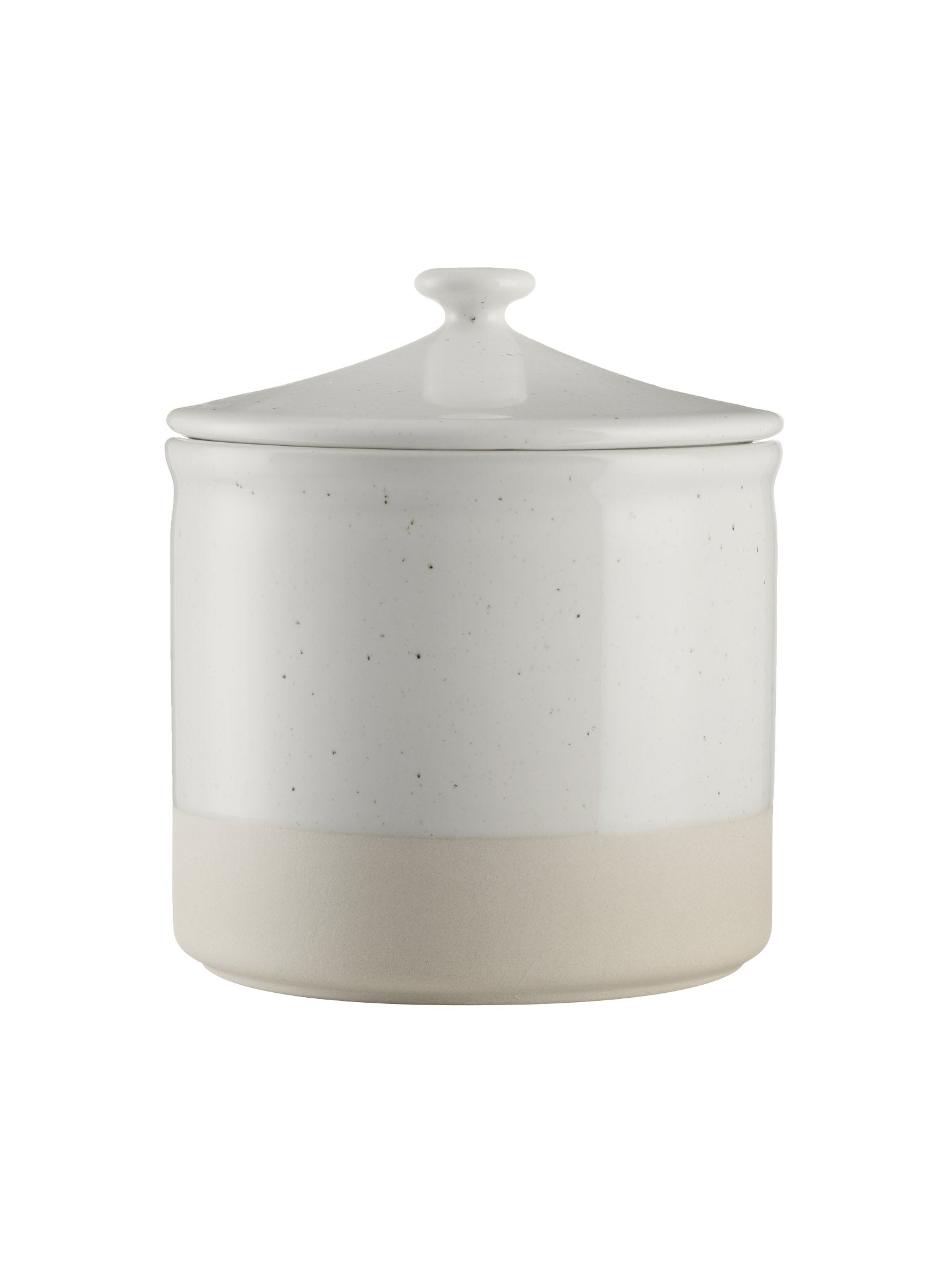 Off white container with lid