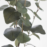 faux eucalyptus stem close up