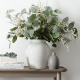 faux eucalyptus arrangement