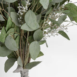 faux eucalyptus arrangement