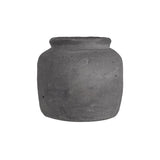 dark grey rustic vase