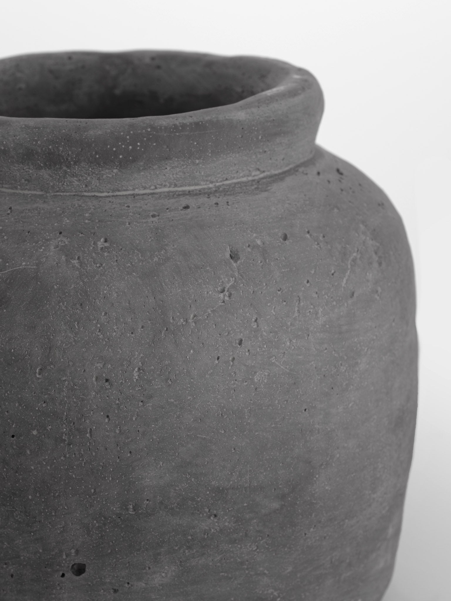 grey rustic vase