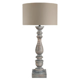 Celia Mango Wood Grey Wash Lamp