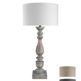 Celia Mango Wood Grey Wash Lamp