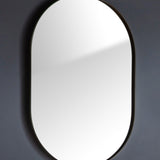 black oval mirror