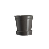 Scalloped Plant Pot Small - Charcoal
