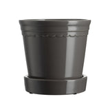 Scalloped Plant Pot Small - Charcoal