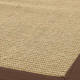 Sisal Chocolate Border Rug