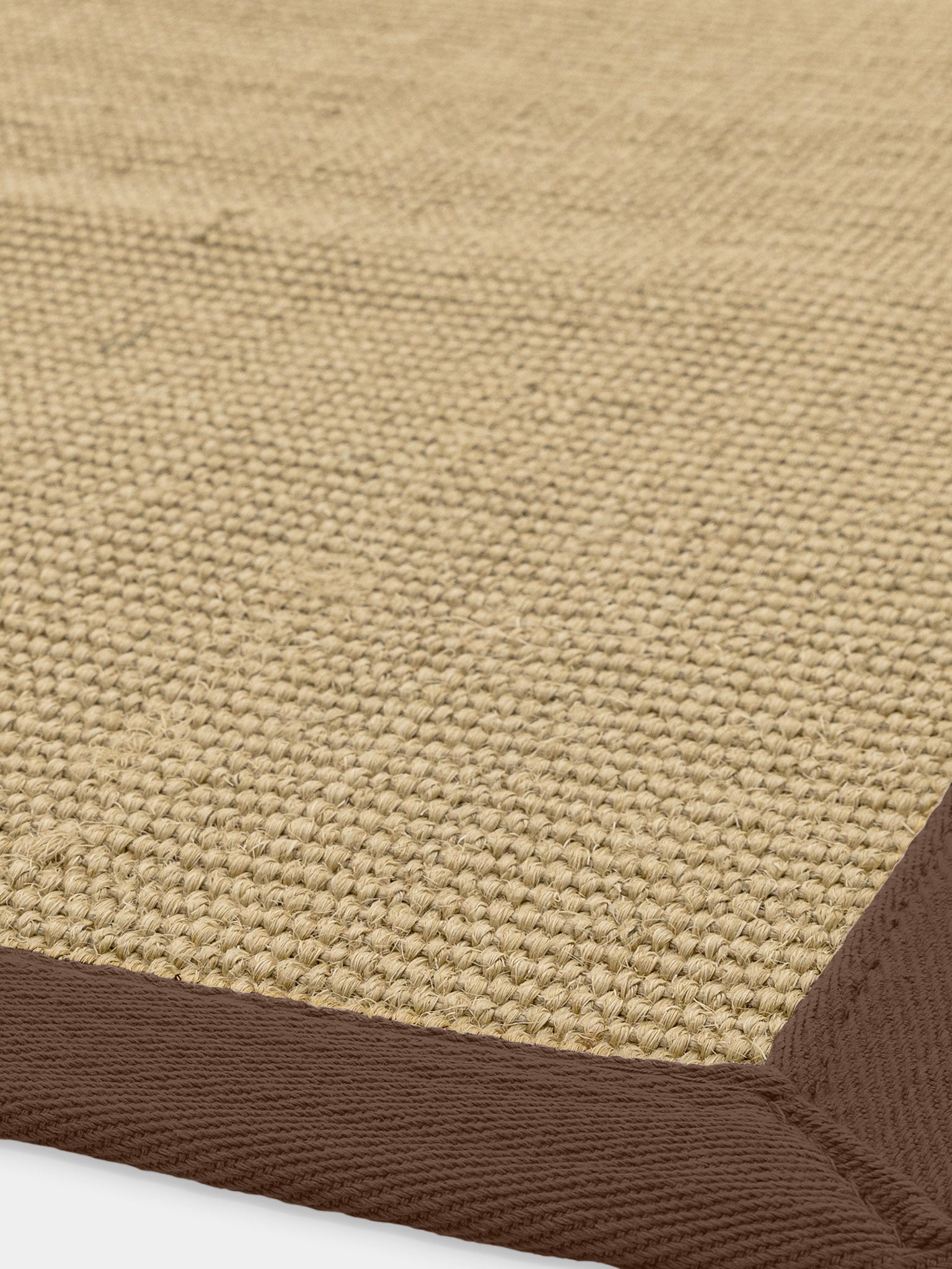 Sisal Chocolate Border Rug