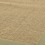 Sisal Sage Border Rug