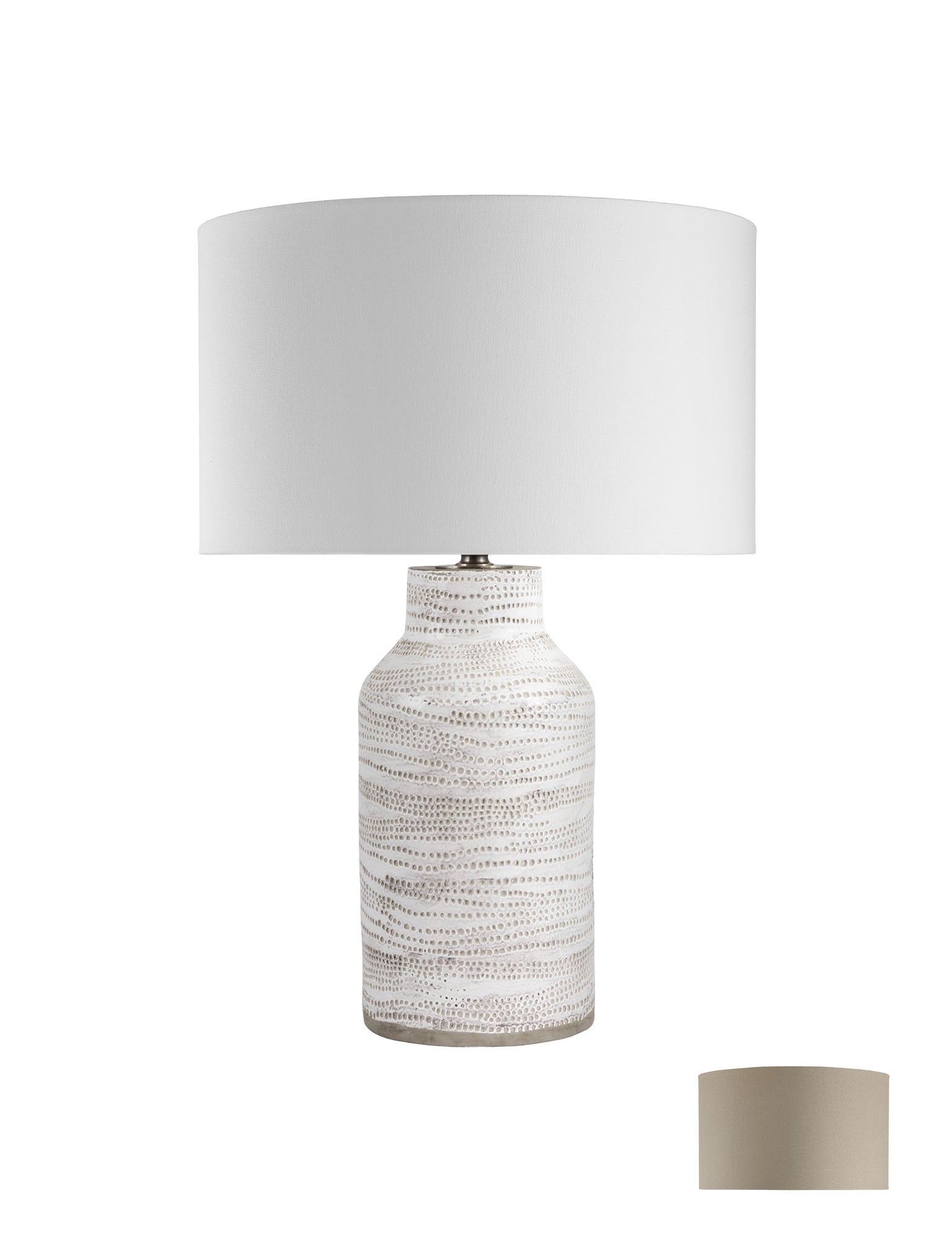 Stoneware dot lamp