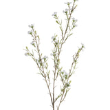 Faux White Wax Flower Stem