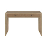wood and rattan console table Hudson Home